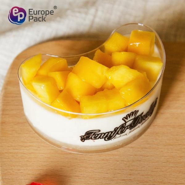 New fashion plastic cute 125ml clear mini cup cake container from guangdong