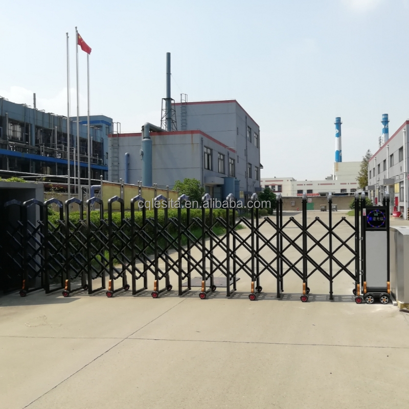 Indian Sliding Main Gate Design Aluminum Trackless Folding Gate Driveway Retractable Gate