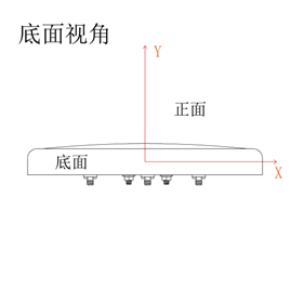 GNSS à panneau plat 2,4 GHz 5,8 GHz Antenne directionnelle extérieure 14dBi 220x220x25