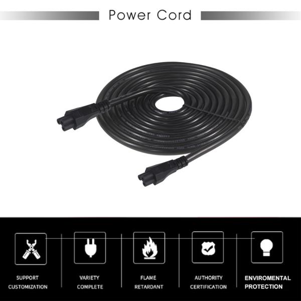 UPS PDU 用 IEC C5 - C6 電源コード 1.8m 10A 110V