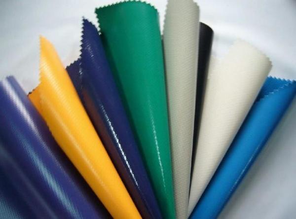 Weave liso revestido claro de tela de malha do poliéster do PVC para barracas exteriores