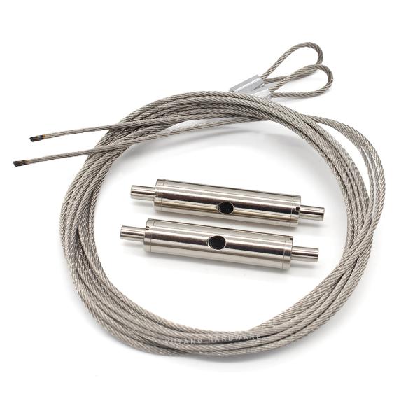 Brass Steel Wire Cable Grippers Two Ways 9mm Diameter 39mm Diameter Simple Installation And Use