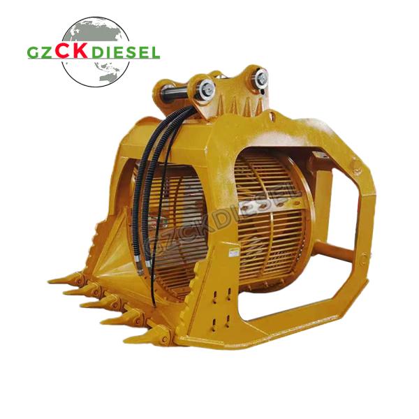 General Purpose Excavator Bucket Attachments For Trenching Tilting Mud