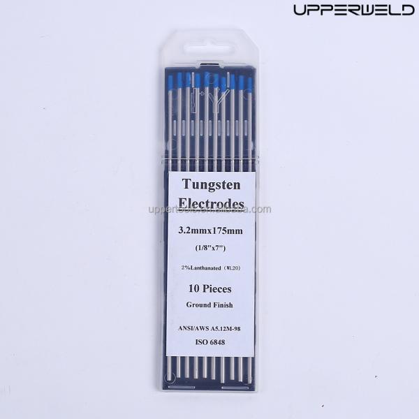 DC/AC Operating Current WL20 2.4mm*175mm Blue Tungsten Electrodes for TIG Welding