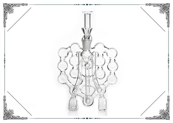 Swiss Bong Hand Blown Clear Glass Smoking Water Pipe 14mm Joint Borosilicate Glass
