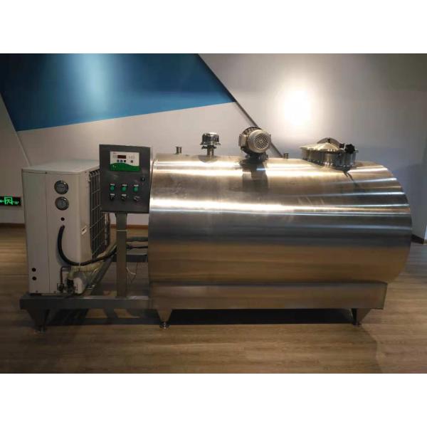 SS304 / 316 Fresh Milk Refrigerated Storage Tank Vertical Cooling Tank For Milk Plant