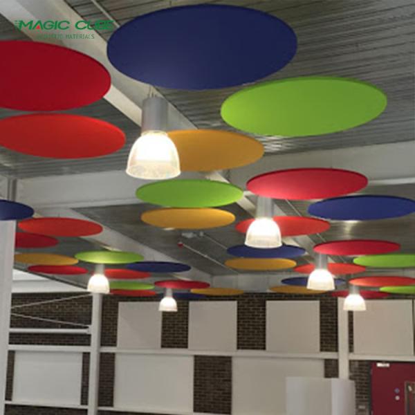 Polyester Fiber Acoustic Panel 1220x2440mm 9mm Sound Absorbing Wall Board for Conference Hall Interior Decoration