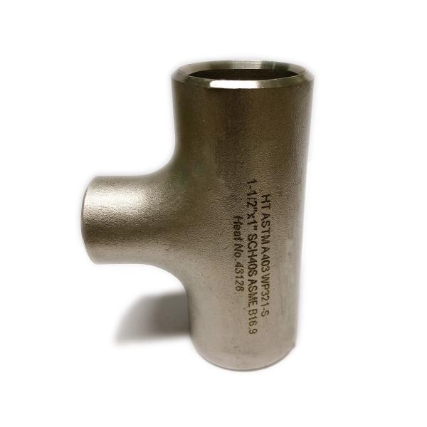 ASTM A403 WP321H REDUCING TEE 4x2''
