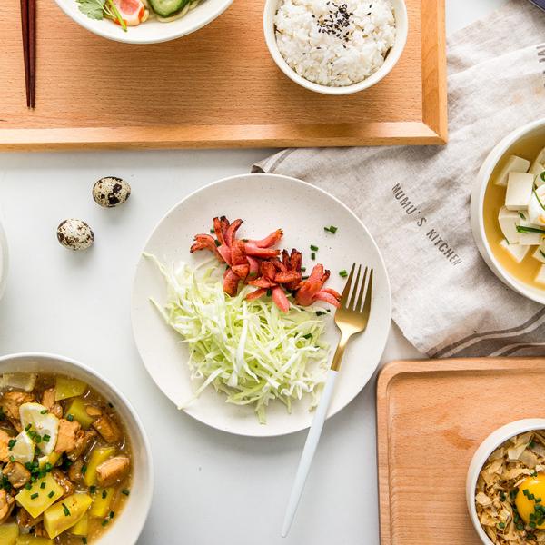 LFGB Matte Sesame Glazed Colored Porcelain Dinnerware