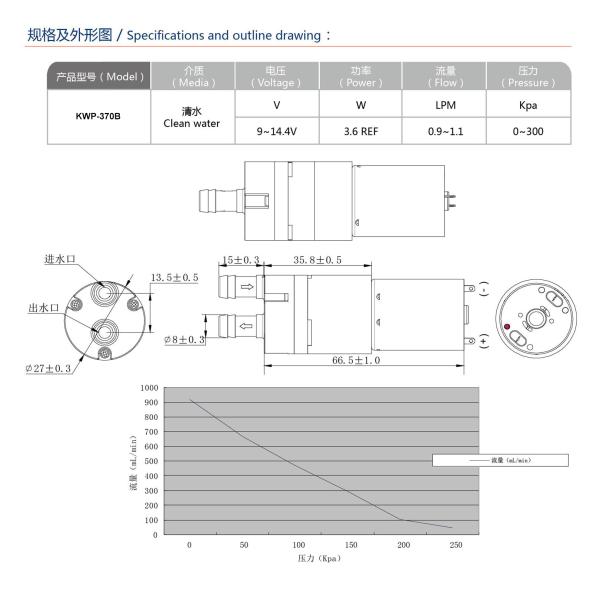 FLOWMATE dual purpose DC electric water & air pump KWP-370