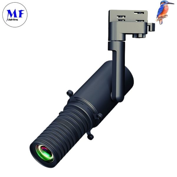 Integrated Contour Spotlight Gobo Projector Shapeable Track Light for Commercial Cultural Museum Lighting