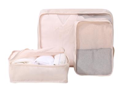 3 In 1 Set  Light Weight Travel Organizer Bag Cubes Polyester With Coating