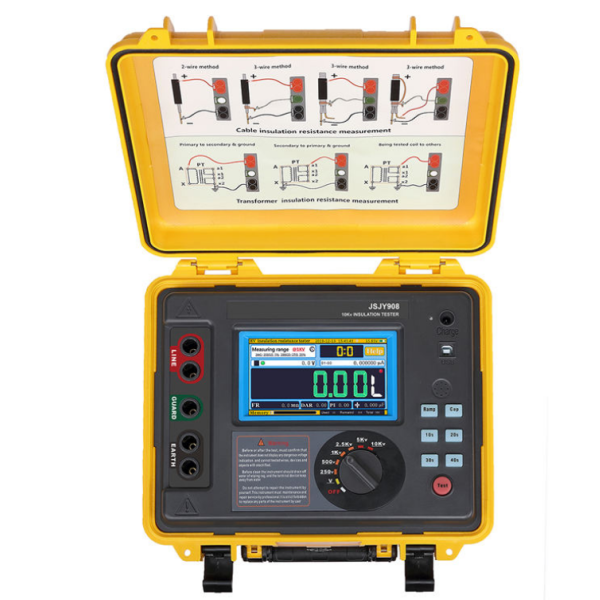 NCEL JSJY908 Digital Insulation Resistance Tester Meg Ohm Meter 10000V/10kV 7mA High Voltage Digital Display