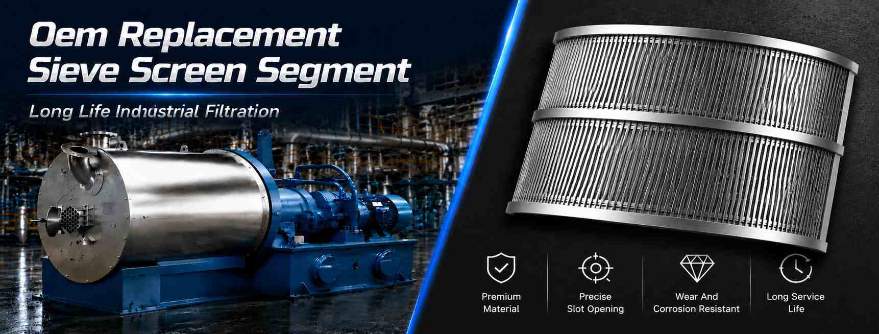Premium Grade Sieve Screen Segment for Pusher Centrifuge OEM Wholesale Supplier