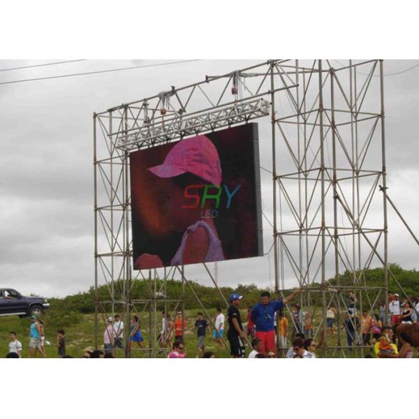 DIP346 Outdoor LED Billboard Rental Commercial 10mm LED Display 100000hrs Lifespan