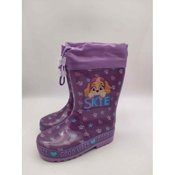 Bottes Wellington pour enfants multicolores avec semelle antidérapante et doublure amovible
