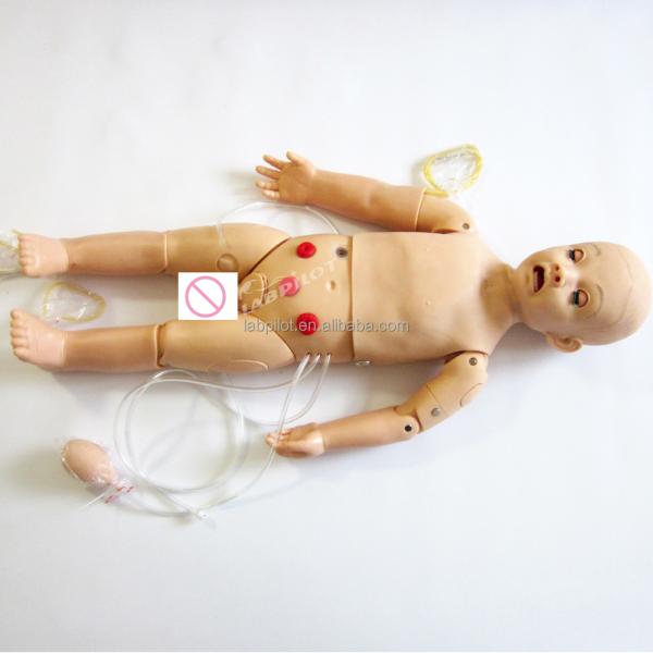 Human Life Size First Aid Training and Auscultation Simulator for PALS 1-year-old Child