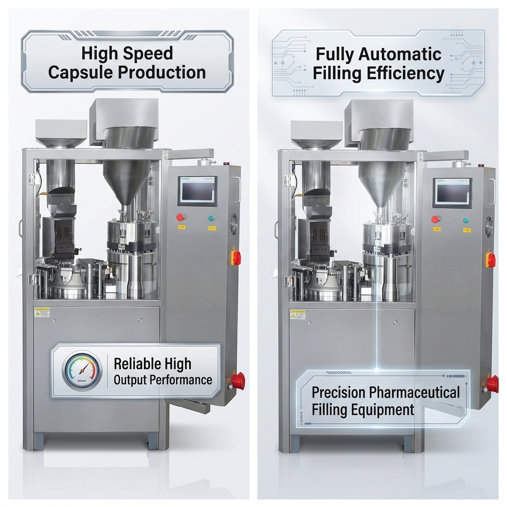 Small Laboratory Automatic Capsule Filling Machine 200pcs /Min Pill Capsule Filler