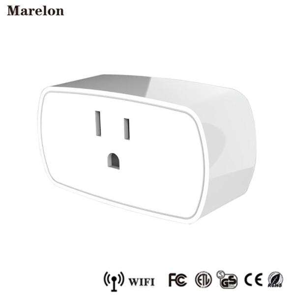 Voice Control Wifi Smart Plug Socket , Remote Control Power Socket For Echo Dot