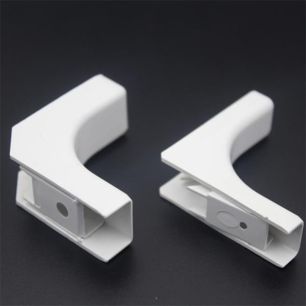Acessórios de fibra óptica ABS de plástico Cable Wiring Right Bending Angle Wall Tube Cable Clip