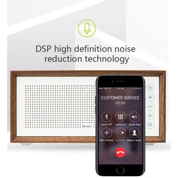 Custom Made Wooden Bluetooth Speaker , 10M Working Range Mini Wood Speaker