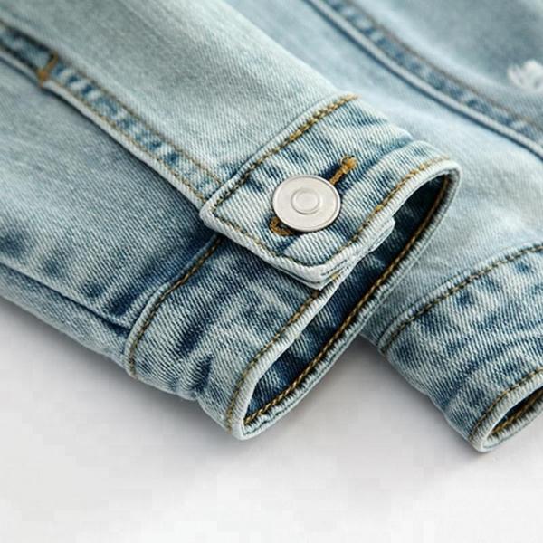 Fashion Spring Teen Girls Denim Clothes Jean Jacket Casual / Printed Pattern
