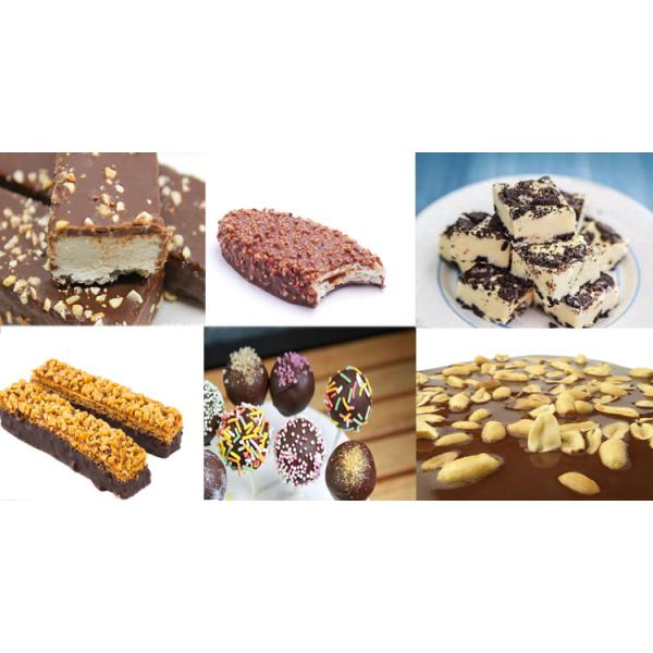 Le chocolat de gâteau d'acier inoxydable arrose le sel et Sugar Sprinkling Machine