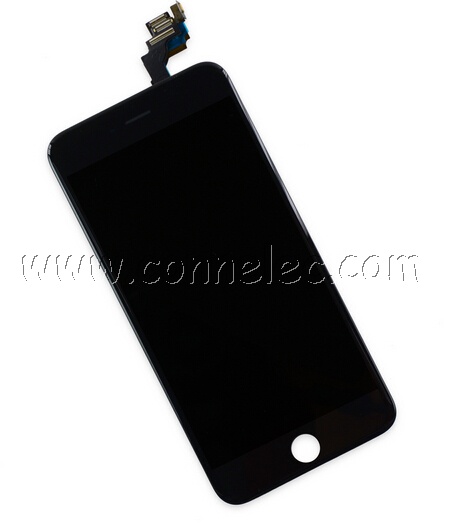 Iphone 6 plus black display assembly with front camera, repair LCD Iphone 6 plus, 6 plus