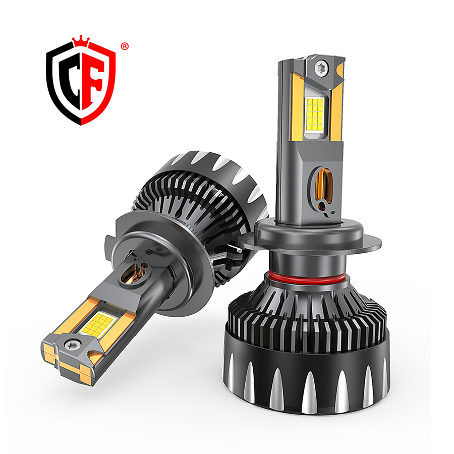 200W Ultra Bright Car LED Headlight With 8 Copper Tubes High Low Beam 18000LM IP67