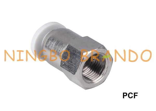 Os encaixes de mangueira pneumáticos retos fêmeas de PCF rápidos conectam 3/8 1/2”