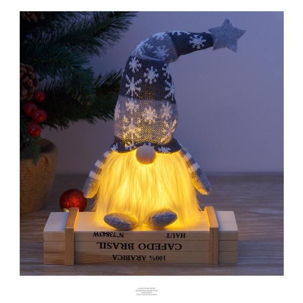 Luxuoso Santa Claus Style peluches da luz da noite do diodo emissor de luz da árvore de Natal da sala das crianças