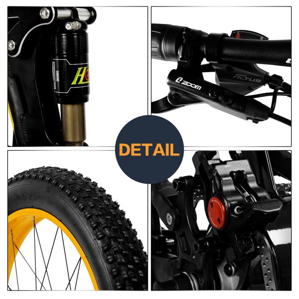T750 Fat Tire Electric Bike Spoke Wheel For Snow 13AH L G Lithium Battery