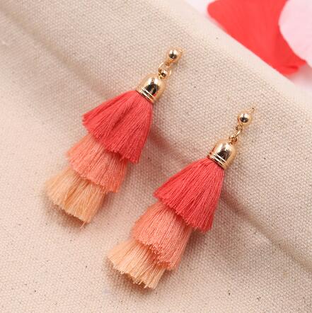 Tassel Earrings for ladies hot sell alloy tassel earrings