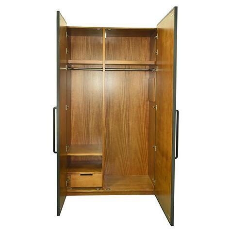 Custom Bedroom Furniture Wardrobes With Drawers And Shelves , Cherry Color