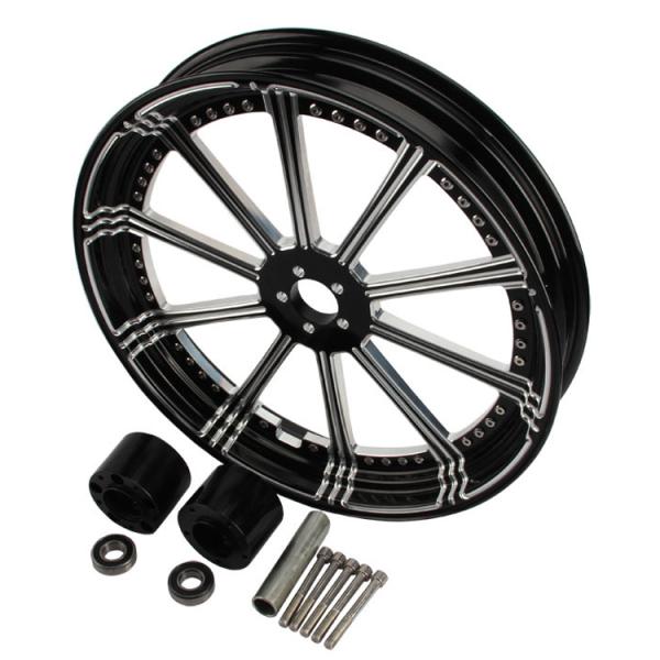 Balck Forged CNC Aluminum 26 x 3.5 Front 26 Inch Motorcycle Wheel for Harley