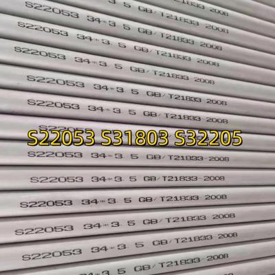Tubo duplex sem costura de aço inoxidável S31803 SCH 40S - 3 S32205 2205 Barra oca