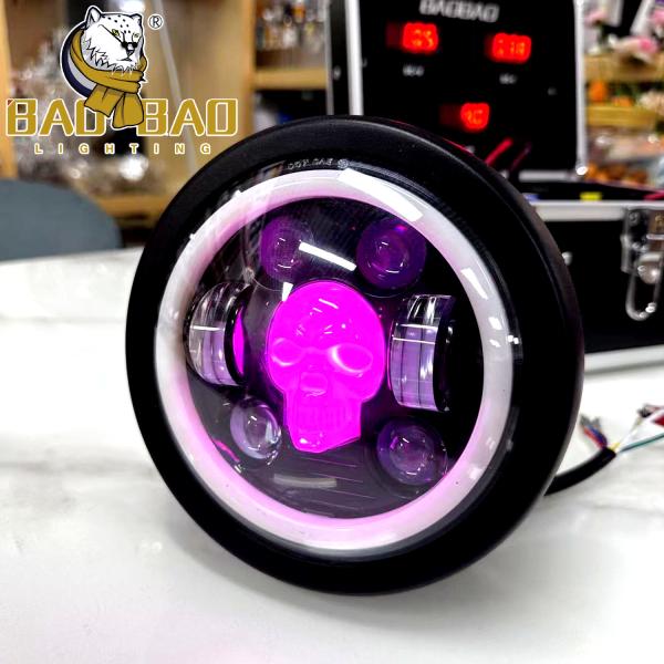 Aluminum 12V 5.75 Inch Motorcycle Front LED Headlight For HONDA CG CN GN CD70