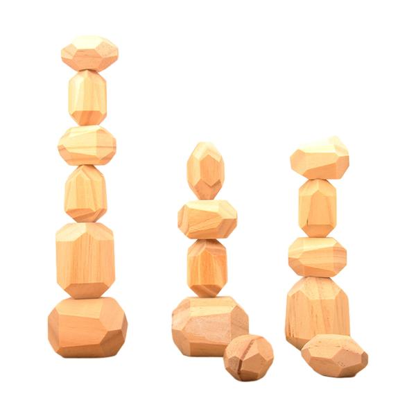 младенца игрушек блоков 5cm 36pcs цифров блоки деревянного геометрические штабелируя