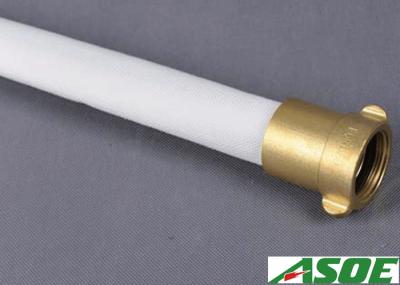 NR SBR lined Fire Hoses Lay Flat Fire Hose Single Jacket With Brass NST Couplings