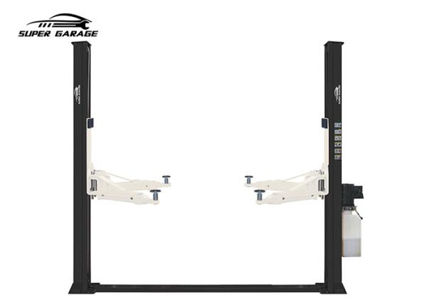 220V 380V Two Post Floor Plate Lift 110mm - 1850mm Height Manual Release