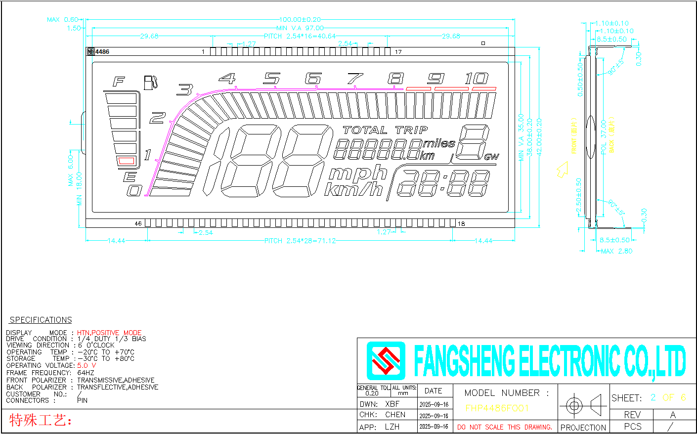 HTN LCD Display, HTN LCD Module Manufacturer | Custom Monochrome LCD Screen Supplier