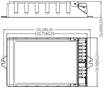 45W 500mA to 1100mA D4i dimmable led controller with 5-year warranty period