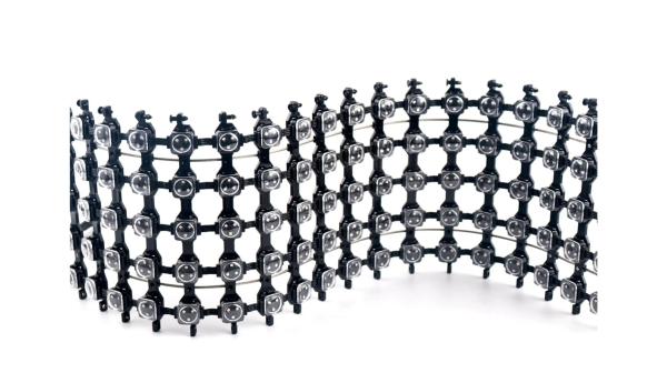  SPI RGB Led  Flexible Perment Point Light Mesh Screen Outdoor Video Adervertising Wall   
