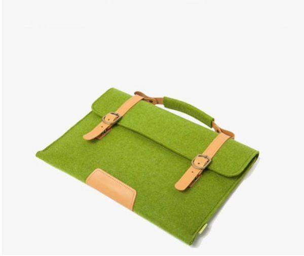 top quality factory price felt laptop sleeve with leather handle