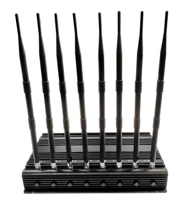 Indoor Car Use Cell Phone Scrambler Jammer 8 Antennas Remote Control