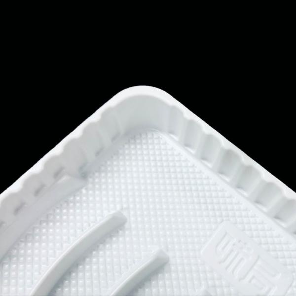 Customizable Food Safe PP Blister Pack 6-Compartment Sausage Tray with Semi Transparent Lid