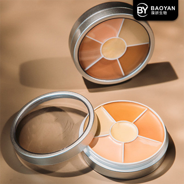 5 цветов смотрят на косметик контура Highlighter макияжа тени компактных милые