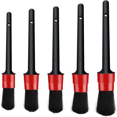 Venda Quente 5pcs Ultra Soft PP Detalhe Pincel Para Detalhe Interior de Carro