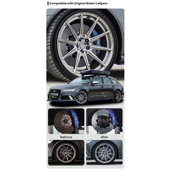 TEI Carbon Ceramic Brake Discs Rotor 380mm/400mm/410mm 420mm Brake Rotor for G87 G80 G82 F90 M2 M3 M4 M5 BMW