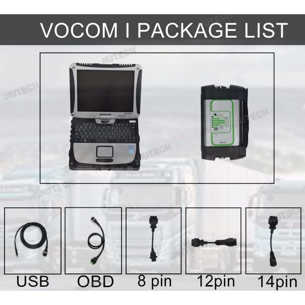 2.8 Vocom 88890300 Vocom OBD2 Adapter OBD Scanner 24v Диагностика грузовых экскаваторов CF19